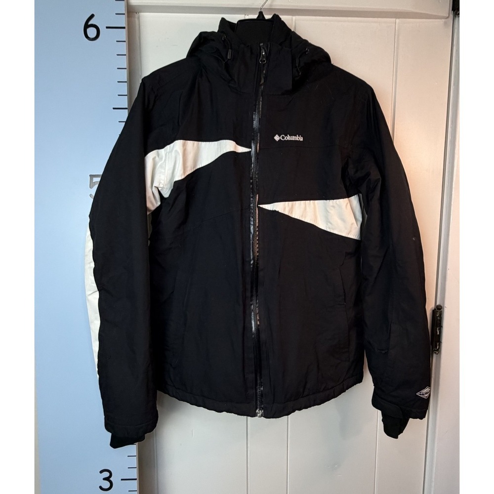 Columbia Puff B/W Omni-Heat Thermal Comfort Full Zip Waterproof Jacket Mens XL